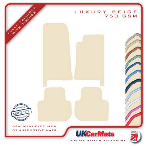 Jaguar XJ Series (X300) 1994-2003 Beige Luxury Velour Tailored Car Mats HITECH