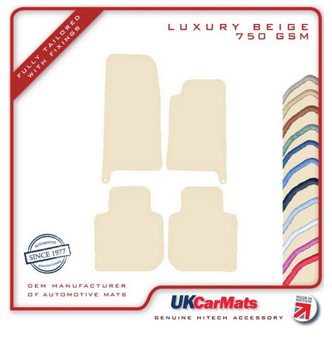 Jaguar XJ Series (X308) LWB 1997-2003 Beige Luxury Velour Tailored Car Mats HITECH