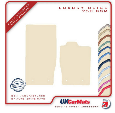 Jaguar XK (X150) Coupe/Convertible 2006-2014 Beige Luxury Velour Tailored Car Mats HITECH