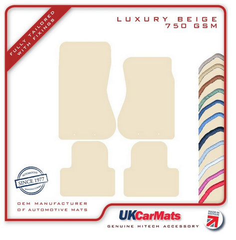 Jaguar S-Type (X200) Manual 1998-2003 Beige Luxury Velour Tailored Car Mats HITECH