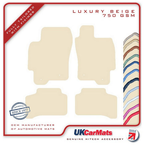 Jaguar X-Type (X400) 2.5/3.0 2004-2010 Beige Luxury Velour Tailored Car Mats HITECH