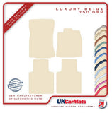 Jaguar XJ Series (X351) LWB Front Eyelets FRONT EYELETS 2009-2019 Beige Luxury Velour Tailored Car Mats HITECH