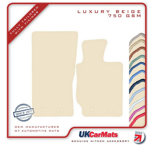 Jaguar F-Type SVR 2016 onwards Beige Luxury Velour Tailored Car Mats HITECH