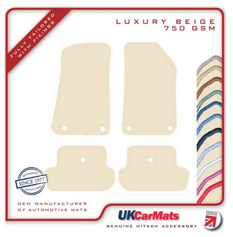 Jeep Wrangler 2Dr (JL) 2018 onwards Beige Luxury Velour Tailored Car Mats HITECH