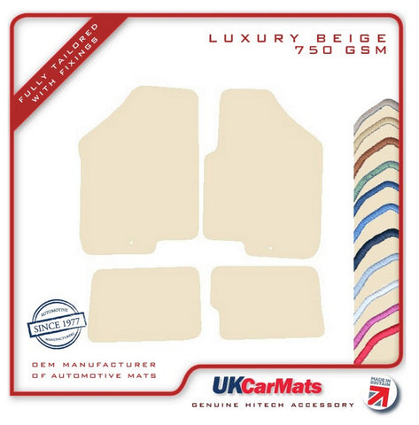Kia Soul (Single Fixing Driver) 2009-2013 Beige Luxury Velour Tailored Car Mats HITECH