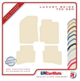 Kia Rio 2011-2017 Beige Luxury Velour Tailored Car Mats HITECH