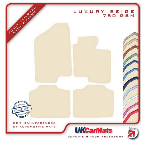 Kia Optima 2010-2015 Beige Luxury Velour Tailored Car Mats HITECH