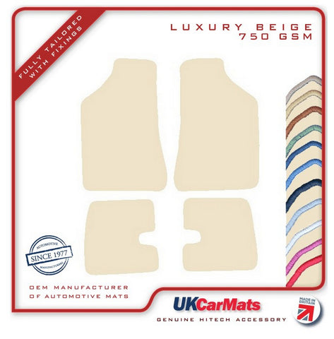 Lancia Beta Coupe 1981-1984 Beige Luxury Velour Tailored Car Mats HITECH