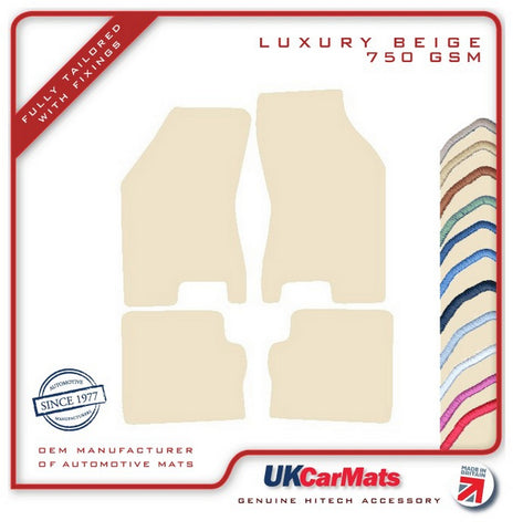 Lancia Delta 1985-1994 Beige Luxury Velour Tailored Car Mats HITECH