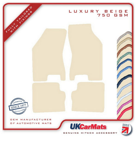 Lancia Delta 1985-1994 Beige Luxury Velour Tailored Car Mats HITECH