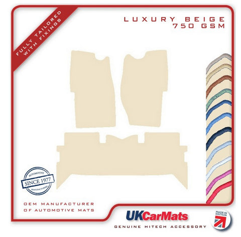 Land Rover Range Rover 1979-1995 Beige Luxury Velour Tailored Car Mats HITECH