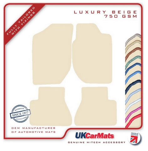 Land Rover Freelander 1997-2003 Beige Luxury Velour Tailored Car Mats HITECH