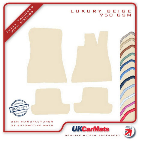 Lexus SC 2001 onwards Beige Luxury Velour Tailored Car Mats HITECH