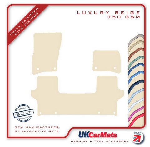 Land Rover Defender L663 90 3Dr 2020 onwards Beige Luxury Velour Tailored Car Mats HITECH