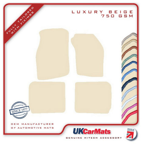Mitsubishi Carisma 1995-2003 Beige Luxury Velour Tailored Car Mats HITECH