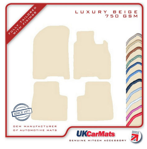 Mazda Xedos 9 1994-2004 Beige Luxury Velour Tailored Car Mats HITECH