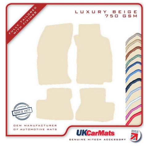 Mitsubishi 3000GT/GTO 1991-2000 Beige Luxury Velour Tailored Car Mats HITECH