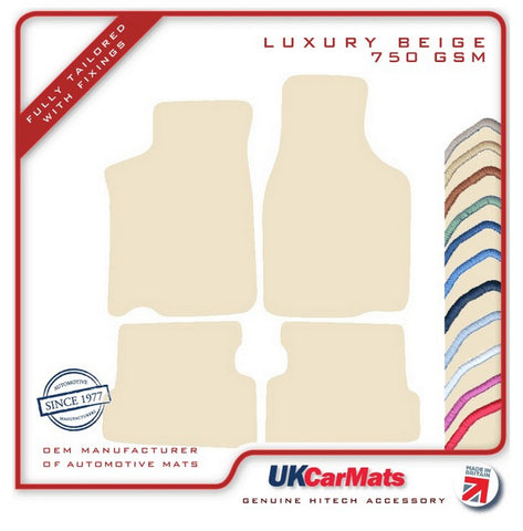 Mazda 626 Coupe 1987-1992 Beige Luxury Velour Tailored Car Mats HITECH