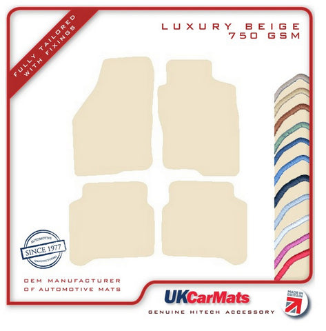 Mitsubishi Galant 1997-2000 Beige Luxury Velour Tailored Car Mats HITECH
