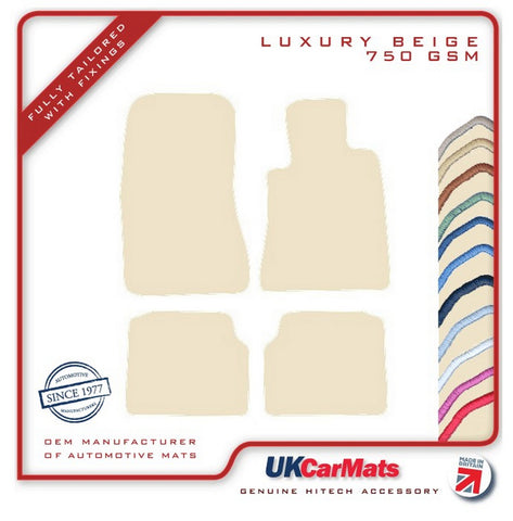 Mercedes S Class (W140) Saloon 1991-1999 Beige Luxury Velour Tailored Car Mats HITECH