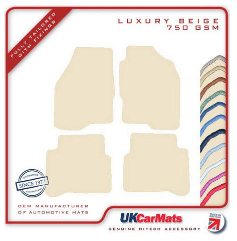 Mitsubishi Galant 2000-2003 Beige Luxury Velour Tailored Car Mats HITECH