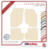 MG ZR 2001-2004 Beige Luxury Velour Tailored Car Mats HITECH