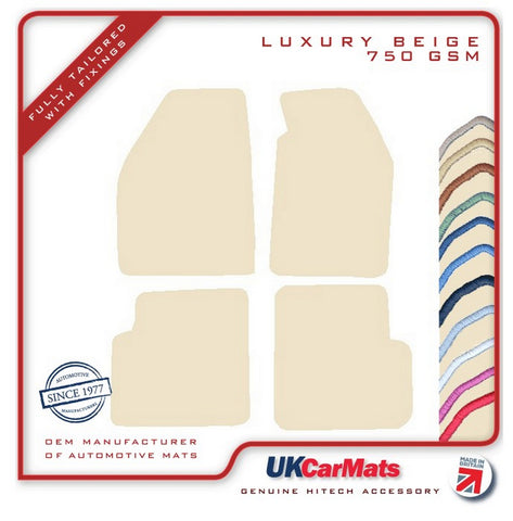 Mitsubishi Colt 1996-2004 Beige Luxury Velour Tailored Car Mats HITECH
