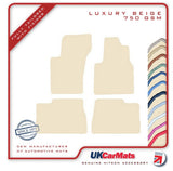 Mercedes M Class (W163) 1998-2005 Beige Luxury Velour Tailored Car Mats HITECH