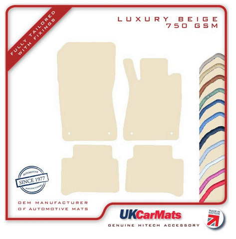 Mercedes CLS (W219) 2005-2010 Beige Luxury Velour Tailored Car Mats HITECH