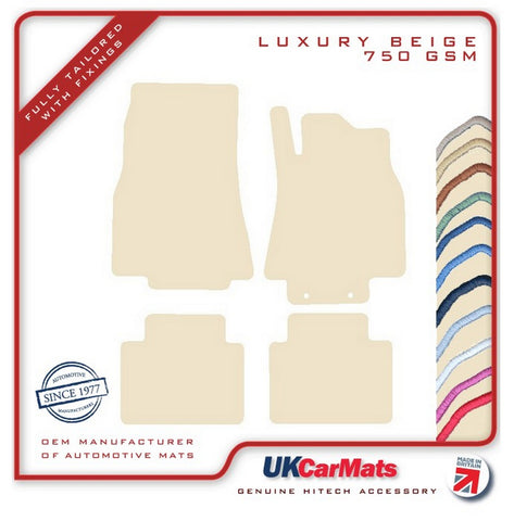 Mercedes B Class (W245) 2005-2011 Beige Luxury Velour Tailored Car Mats HITECH