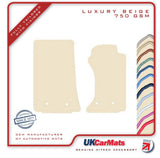 Mazda MX5 (Mk3) OVAL FIXINGS 2005-2007 Beige Luxury Velour Tailored Car Mats HITECH