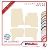 Mitsubishi Shogun SWB 2000-2007 Beige Luxury Velour Tailored Car Mats HITECH