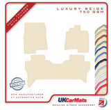 Mitsubishi Shogun LWB 2007 onwards Beige Luxury Velour Tailored Car Mats HITECH