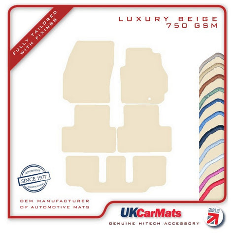 Mazda 5 2005-2010 Beige Luxury Velour Tailored Car Mats HITECH