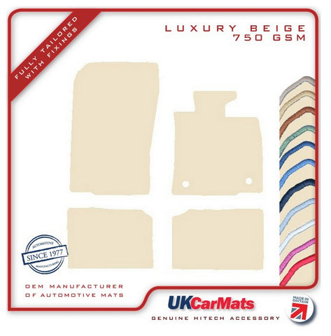 Mini Countryman R60 2010-2016 Beige Luxury Velour Tailored Car Mats HITECH