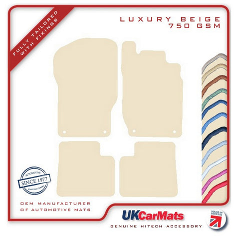 Mercedes GL Class (X164) 2006-2012 Beige Luxury Velour Tailored Car Mats HITECH