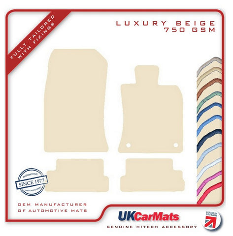 Mini Convertible R57 2009-2015 Beige Luxury Velour Tailored Car Mats HITECH