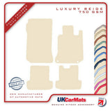 Mercedes C Class (W204) Coupe Automatic 2011-2015 Beige Luxury Velour Tailored Car Mats HITECH