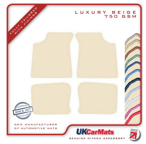 Morris Minor 1950-1953 Beige Luxury Velour Tailored Car Mats HITECH