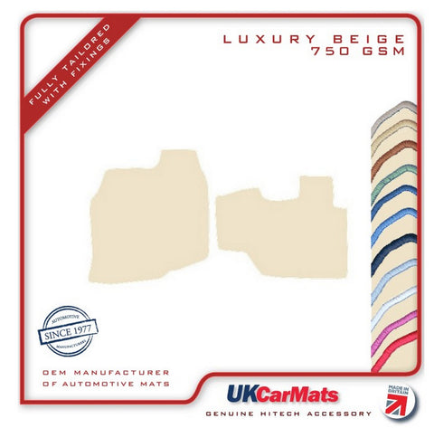 Mitsubishi Fuso Canter 2012 onwards Beige Luxury Velour Tailored Car Mats HITECH
