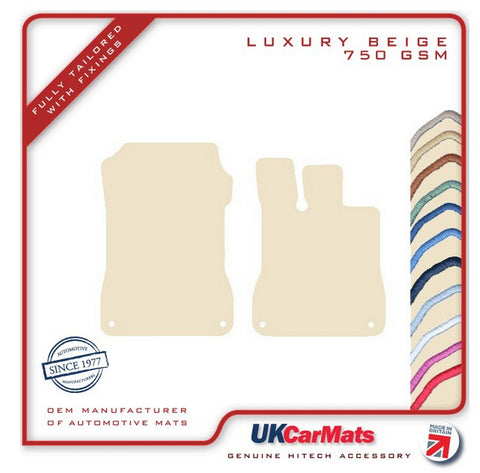 Mercedes SL (R231) 2 Seater 2011 onwards Beige Luxury Velour Tailored Car Mats HITECH
