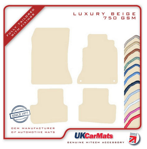 Mercedes A Class (W176) 2012-2018 Beige Luxury Velour Tailored Car Mats HITECH