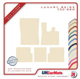 Mercedes G Class (W463) without CupHolder 2008-2018 Beige Luxury Velour Tailored Car Mats HITECH