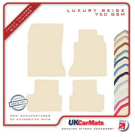 Mercedes CLA (C117) 2013-2019 Beige Luxury Velour Tailored Car Mats HITECH