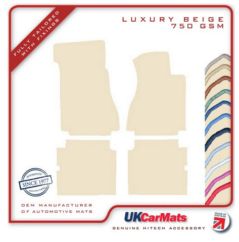 Mercedes E Class (W114 / W115) 1968-1976 Beige Luxury Velour Tailored Car Mats HITECH