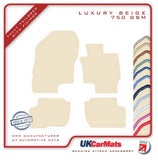 Mitsubishi Outlander Phev GX5 2014 onwards Beige Luxury Velour Tailored Car Mats HITECH