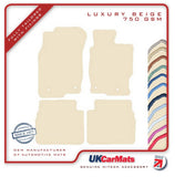 Mazda 6 2008-2012 Beige Luxury Velour Tailored Car Mats HITECH