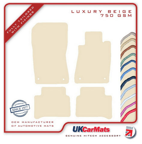 Mercedes E Class (W211) Sport 2002-2009 Beige Luxury Velour Tailored Car Mats HITECH