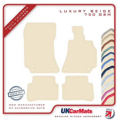Mercedes CLS (W218) 2010-2018 Beige Luxury Velour Tailored Car Mats HITECH