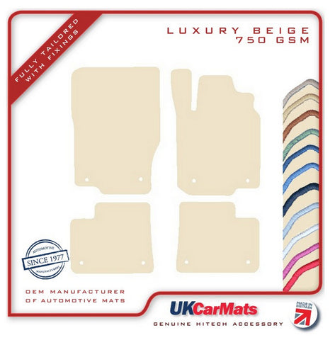 Mercedes GLE Class (W166) 2012-2019 Beige Luxury Velour Tailored Car Mats HITECH